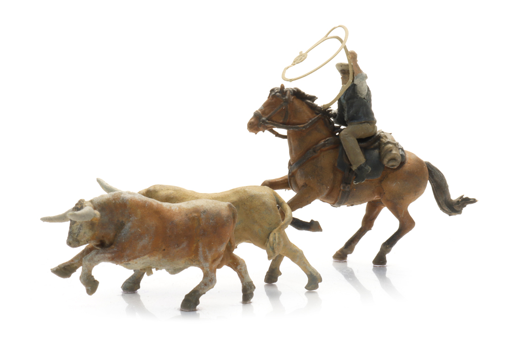 Artitec 5870170 Cowboy fängt Longhorns mit dem Lasso