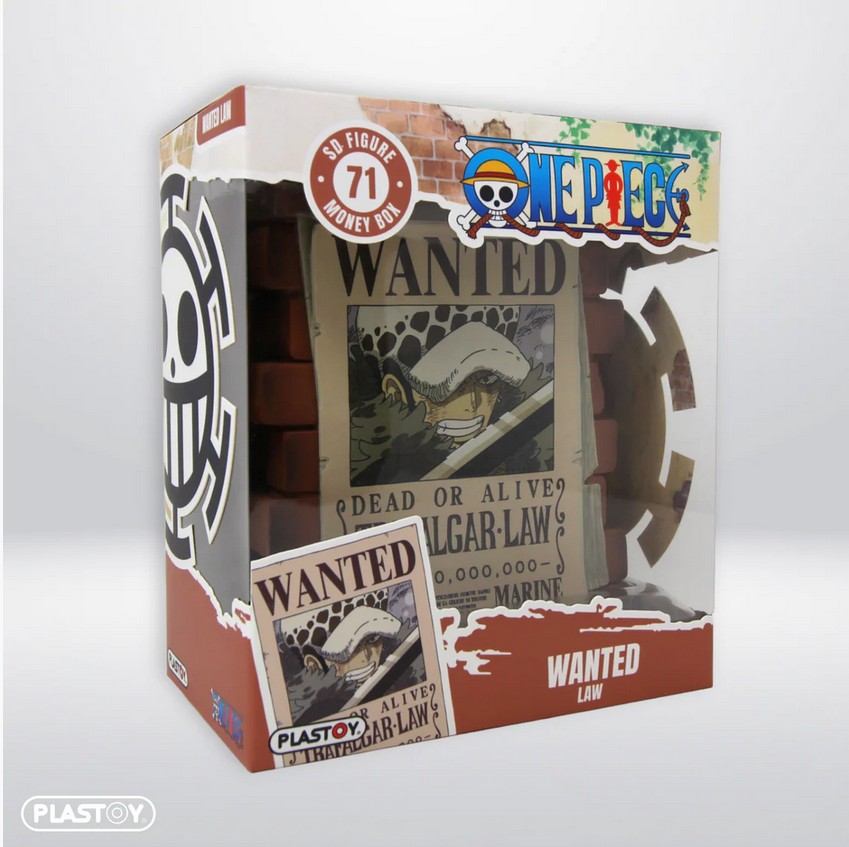 Plastoy 80283 One Piece Wanted Law 15 cm NEU OVP Spardose