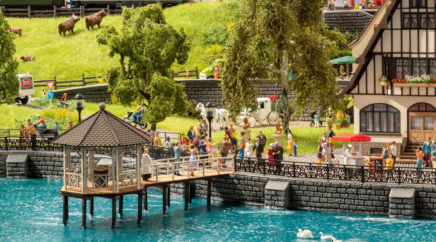 Noch 14264 Event-Pavillon Fischersteg 1:87 Spur H0 Neu OVP