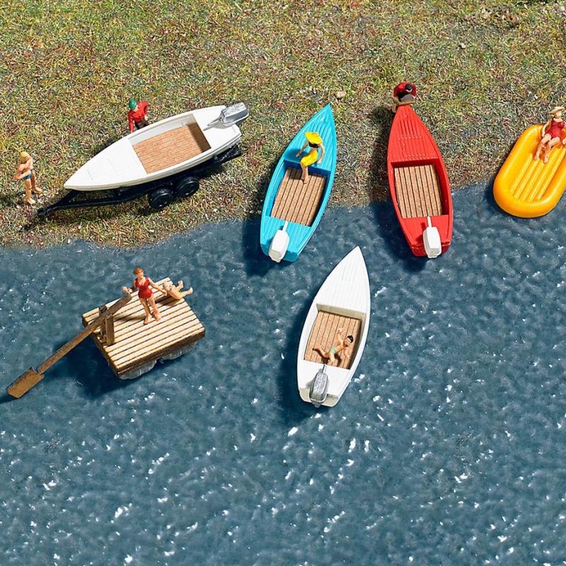 Busch 8057 Bausatz Boote Set N/TT