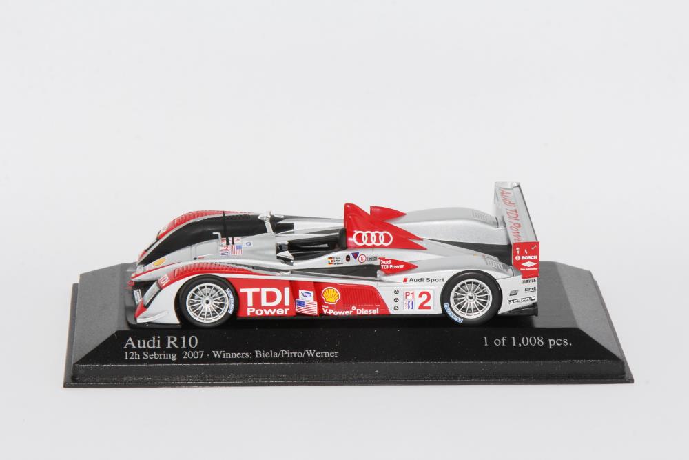Minichamps 400071692 AUDI R10 – BIELA/WERNER/PIRRO – WINNER - 1:43