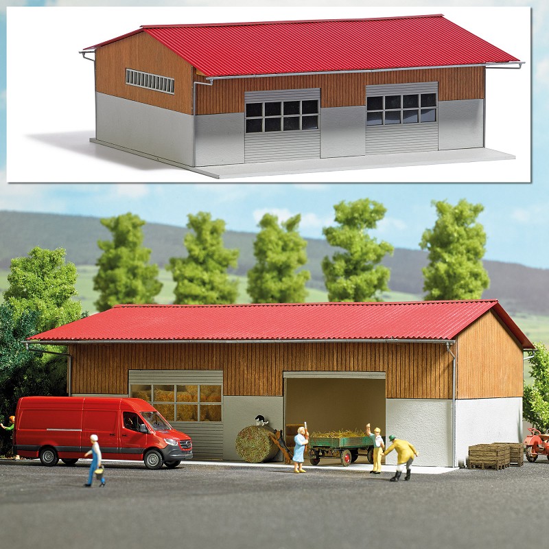 Busch 8772 Moderne Bergehalle - Spur TT - Bausatz - Neu - OVP