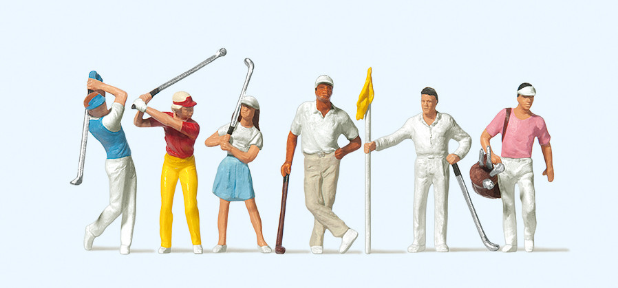 Preiser 10231 Golfspieler 1:87 Spur H0 Neu OVP Figuren