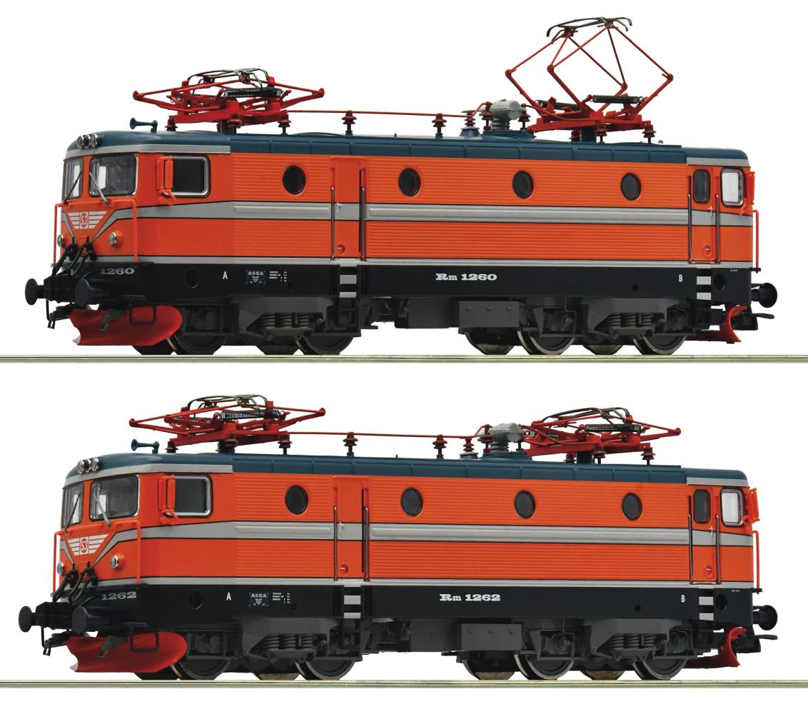 Roco 7520048 2-tlg Set Elektrolokomotiven Rm SJ 1:87 Spur H0 AC