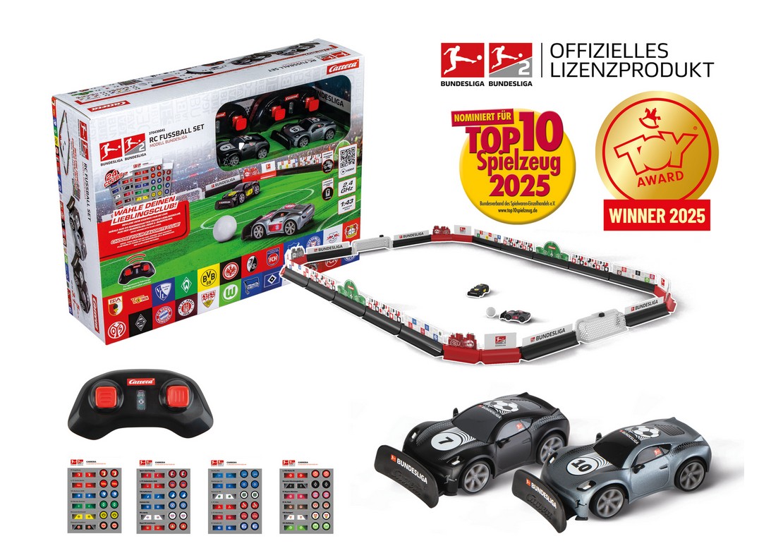 Carrera 370430041 2,4GHz RC Fußball Set Modell Bundesliga NEU OVP