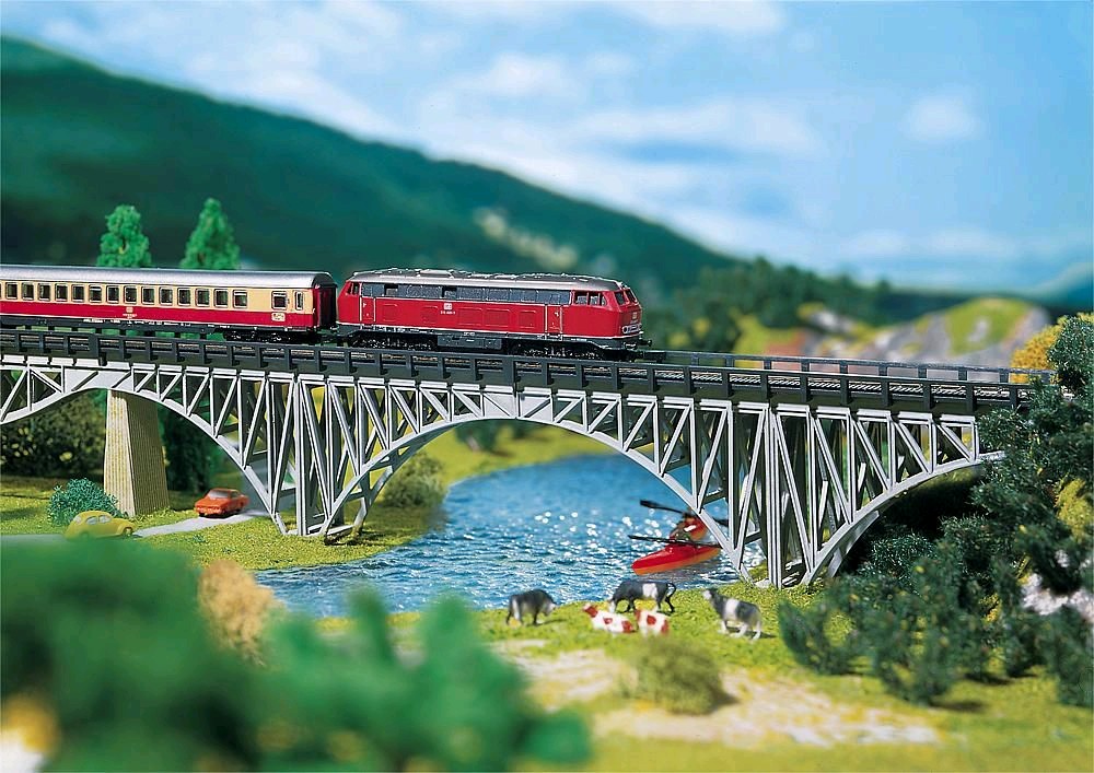 Faller 282915 Stahlträgerbrücke 1:220 Spur Z Neu OVP