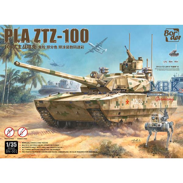 Border Model BN-001 PLA ZTZ-100 1:35 Modellbausatz NEU OVP