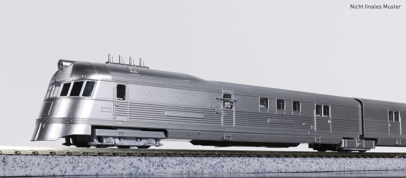 Kato 106-101 Triebzug Pioneer Zephyr, 3-tlg. CB&Q, Ep.II Spur N