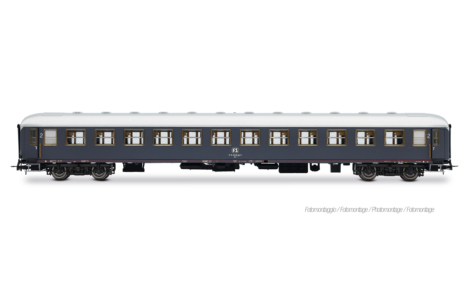 Rivarossi HR4429 FS, 2-tlg. Set „Rapido 904-905”, UIC-X '68 1. + 2. Klasse, M