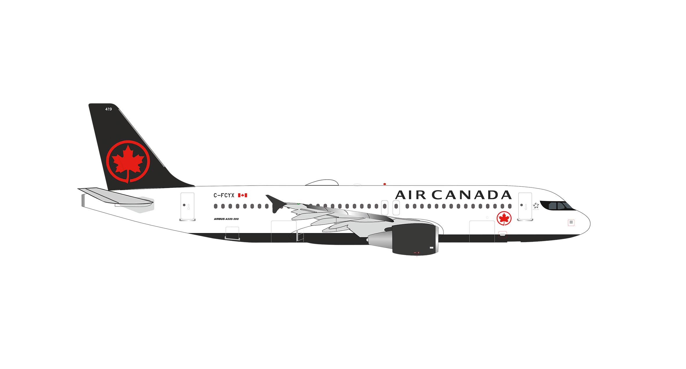 Herpa 539456 Airbus A320 Air Canada