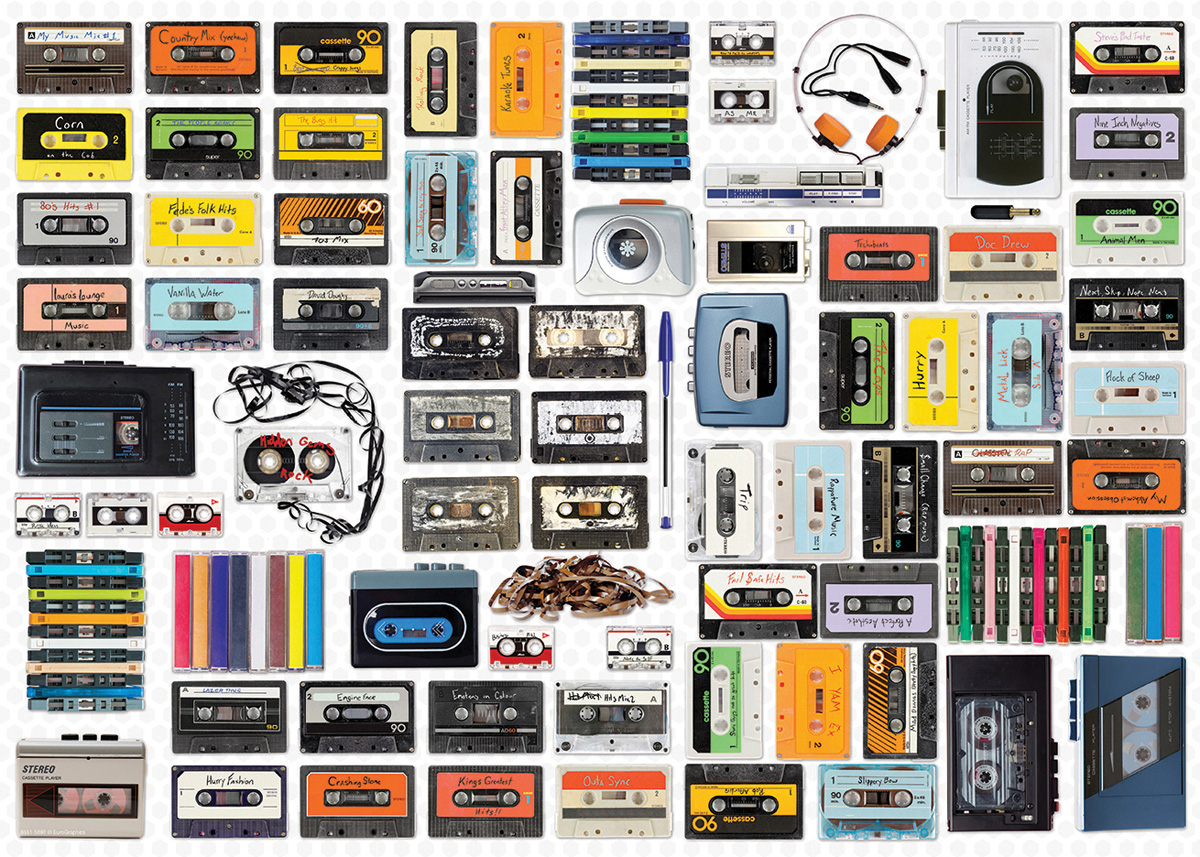 EUROGRAPHICS 8551-5690 Classic Cassette Player Dose 550 Teile Puzzle