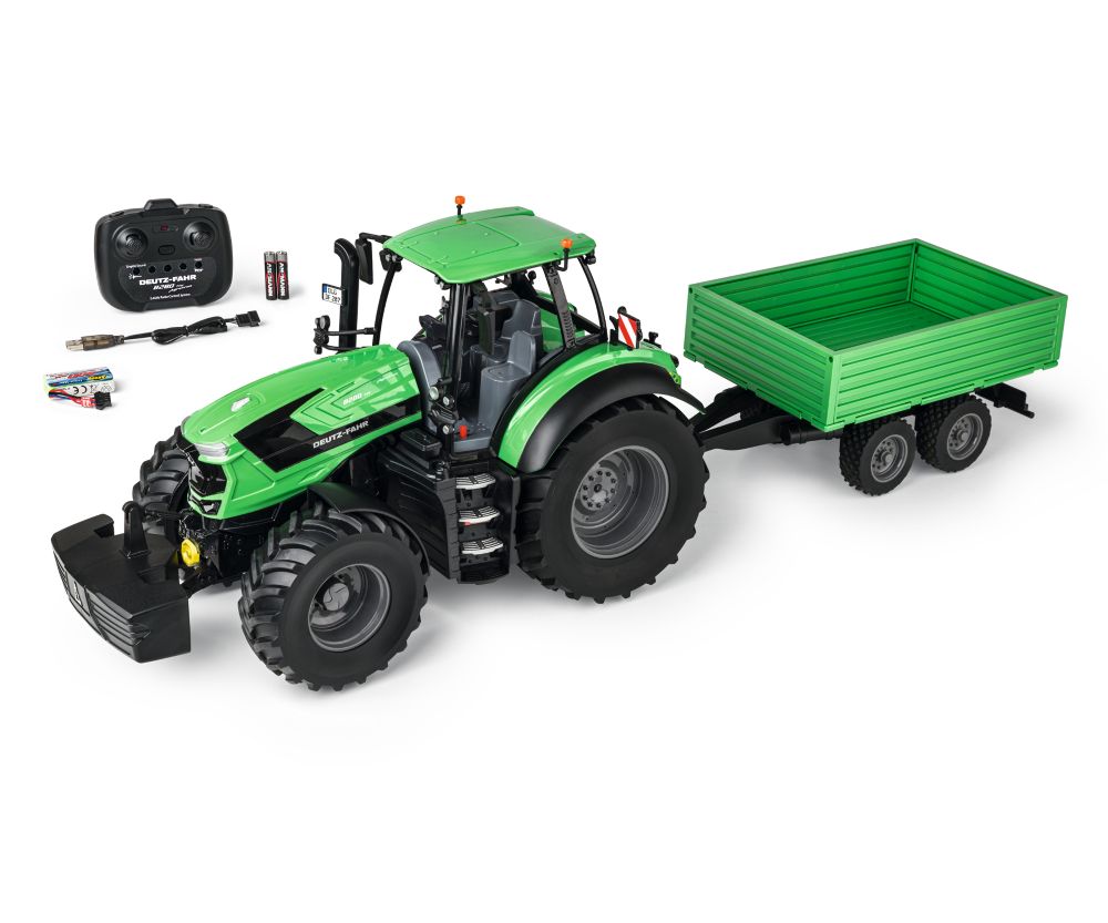Carson 500907705 Deutz-Traktor 8280 TTV m.Häng.100%RTR 1:16 NEU