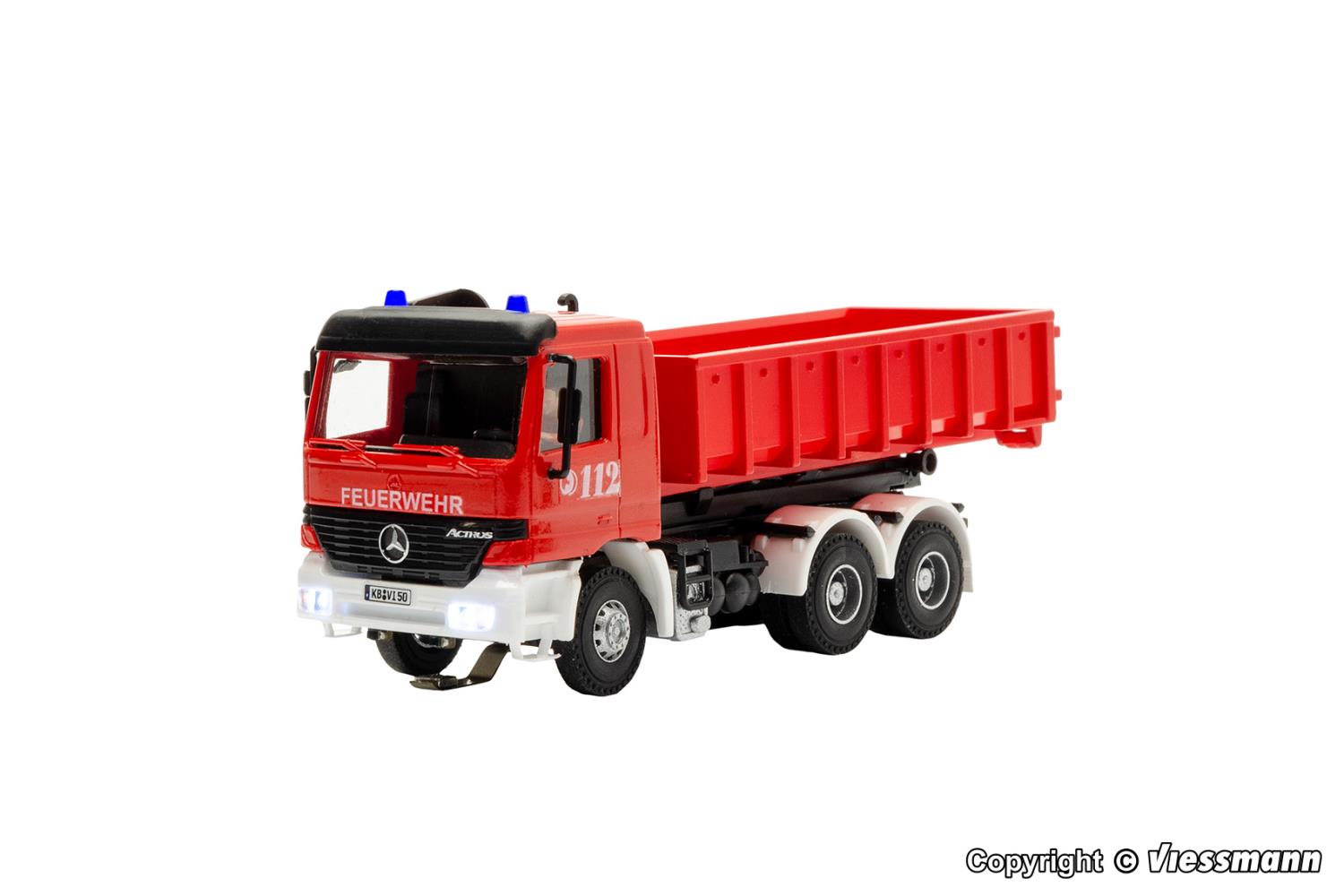 Viessmann 8050 Feuerwehr MB ACTROS 3-achs 1:87 Spur H0 Neu OVP