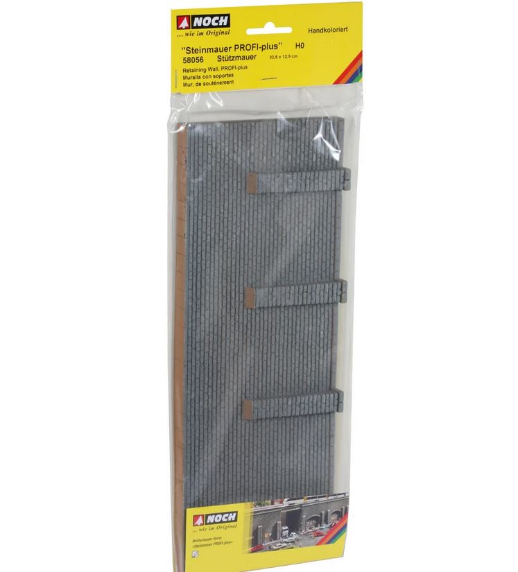 Noch 58056 Stützmauer 33,4 x 12,5 cm 1:87 Spur H0 NEU OVP