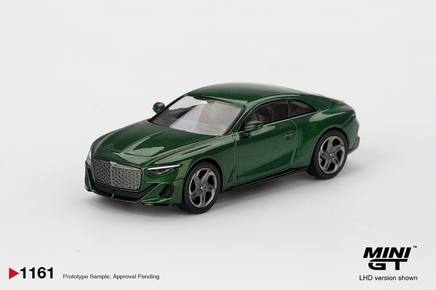 Mini GT 1161 Bentley Batur Scarab Green 2023 1:64 Standmodell NEU