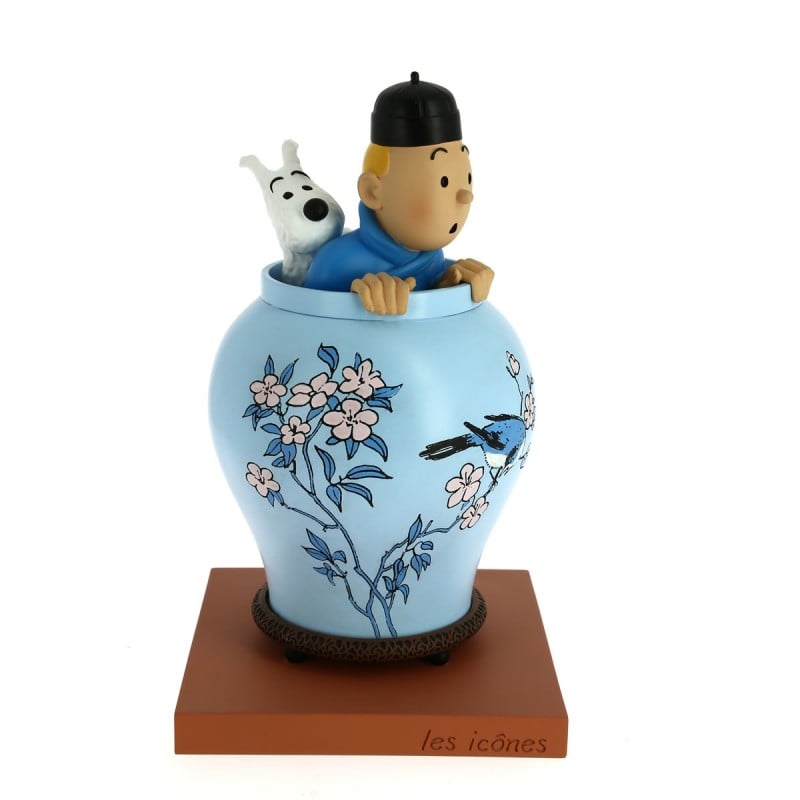 Tim & Struppi TINTIN 46401 Vase Blauer Lotus Tim & Struppi - Icons 22,5 cm