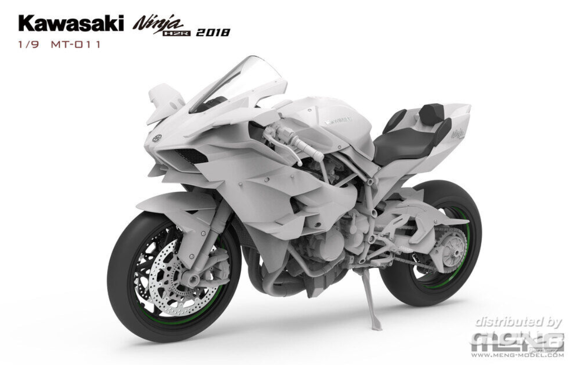 Meng Model MT-011 Kawasaki Ninja H2R 2018 1:9 Modellbausatz NEU OVP