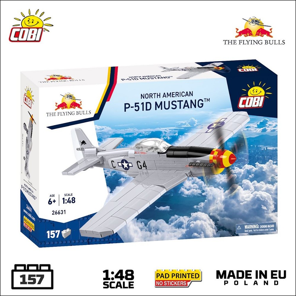 Cobi 26631 MUSTANG P-51D 160 PCS FLYING BULLS 1:48