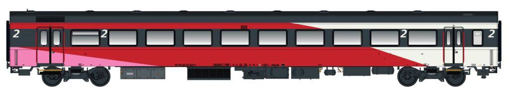 LS Models 44057-2 Personenwagen ICRm 2.Kl. B NS/FYRA Ep.VI Spur H0