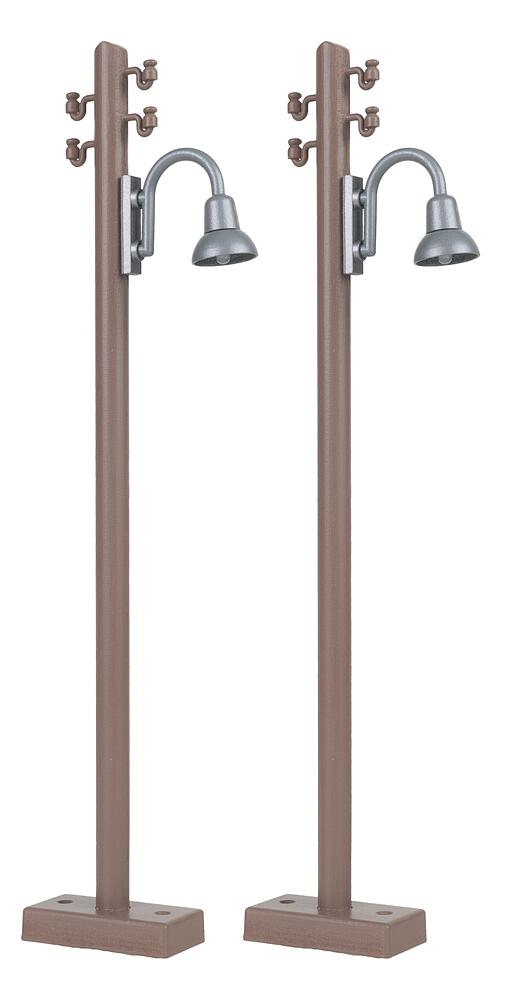 Pola 333232 Holzmast mit Bogenleuchte, 2 Stück