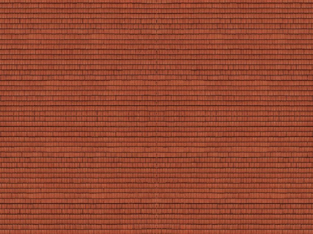 Noch 56965 3D-Kartonplatte Dachziegel rot