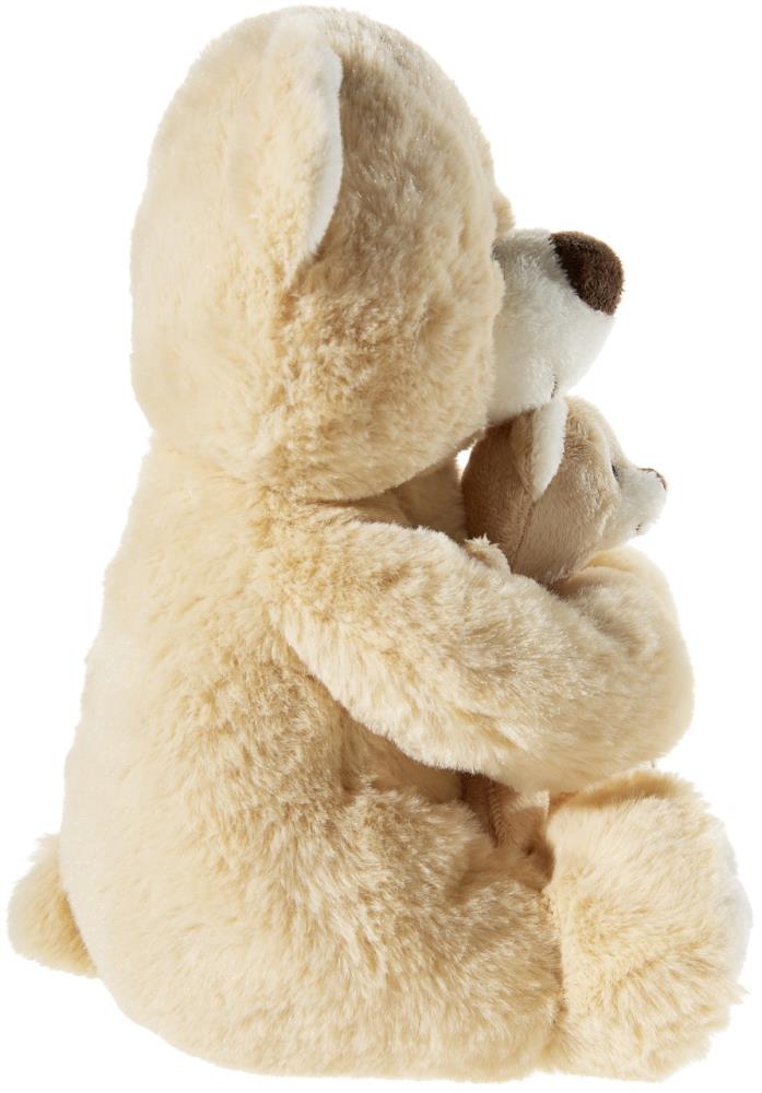 Heunec 504868 Misanimo Bär mit Baby in beige/hellbraun Teddy 25 cm