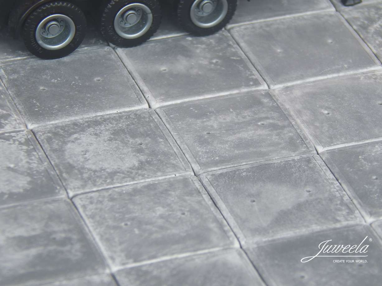 Juweela 28360 Industrie Betonplatten 80x 1:87 Spur H0 Neu OVP