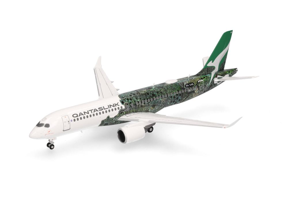 Herpa 573351 QantasLink Airbus A220-300 1:200 Standmodell Neu