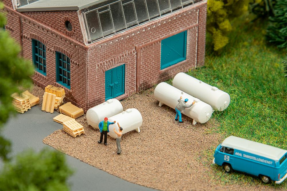 Faller 272923 4 Gastanks 1:160 Spur N Bausatz Neu OVP