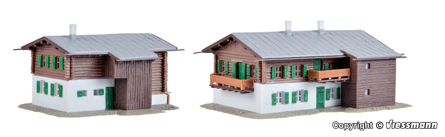 Kibri 37029 Berghäuser Sertig 2 Stück 1:160 Spur N Bausatz Neu