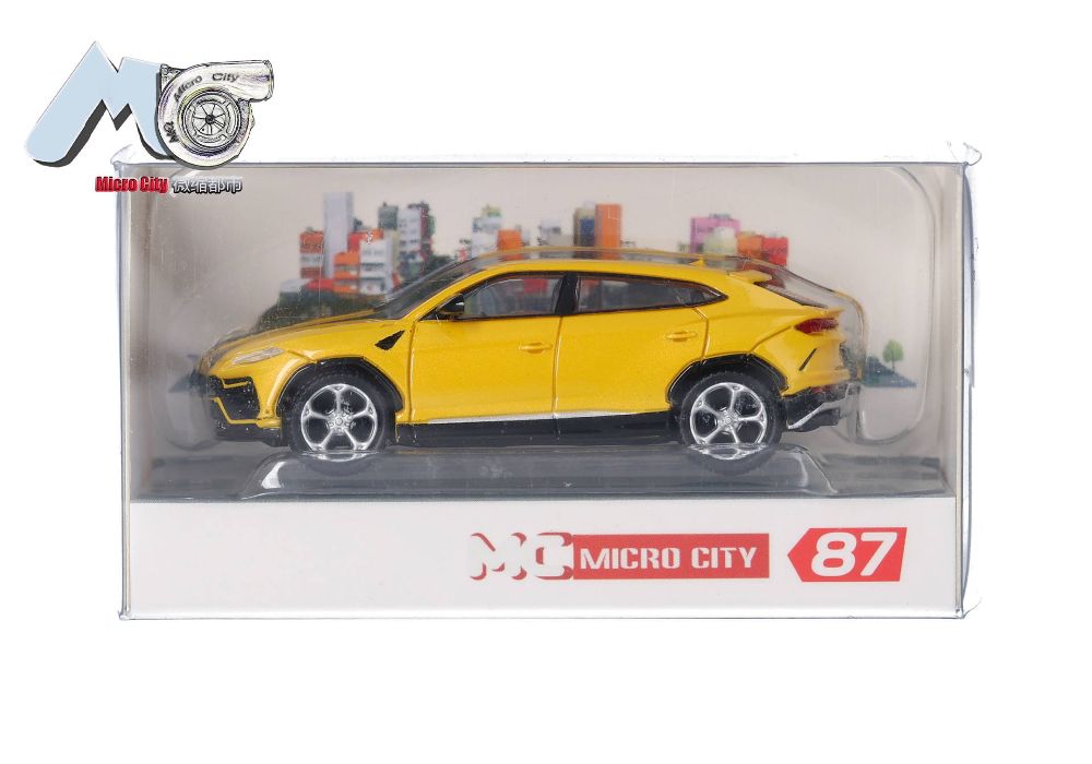 Herpa 87MC000107 MicroCity: Lamborghini Urus gelb 1:87 Spur H0 NEU OVP