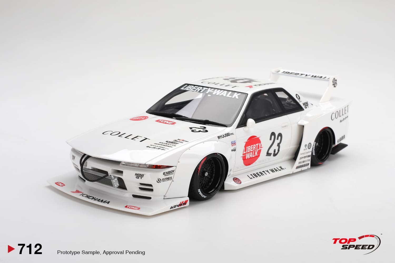 Top Speed 712 1:18 NISSAN SKYLINE GTR (R32) KAIDO WORKS LB-HINOMARU 2025