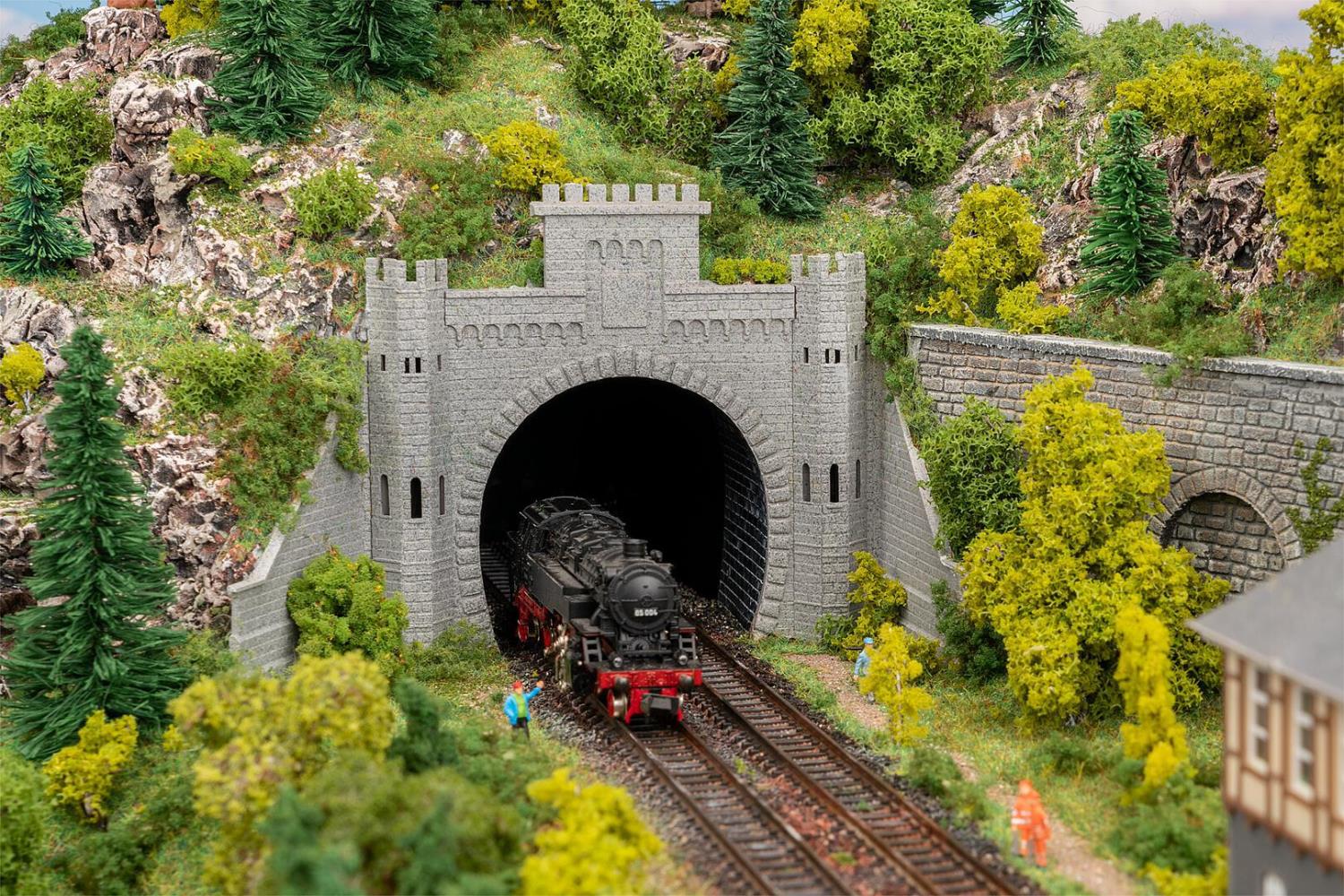 Faller 272589 Tunnelportal 2-gleisig 1:160 Spur N Bausatz Neu OVP