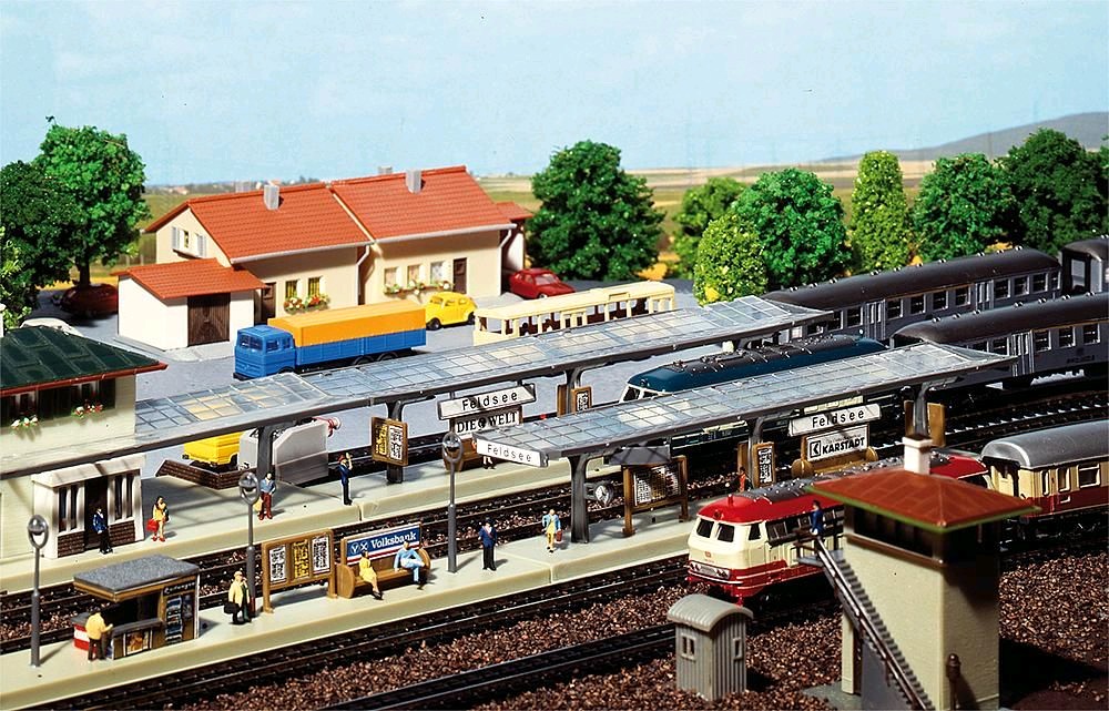 Faller 222119 3 Bahnsteige 1:160 Spur N Neu OVP