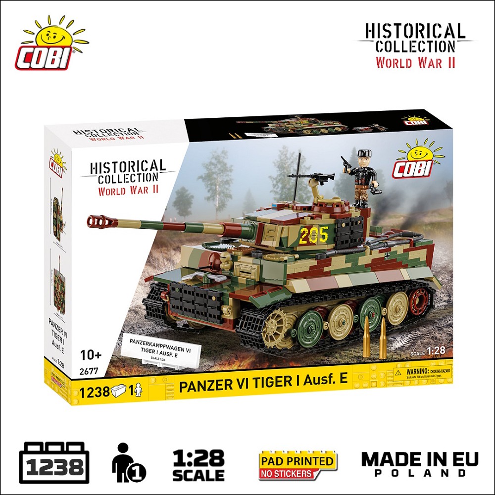 Cobi 2677 PANZER VI TIGER I AUSF.E 1240 PCS HC WWII 1:28