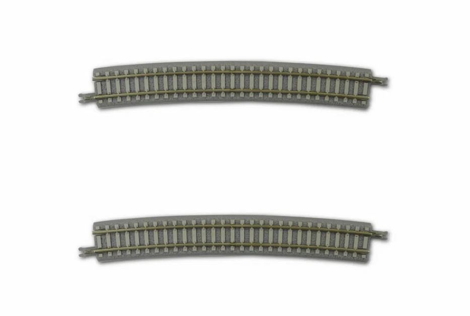 Rokuhan R059 Gleis gebogen R490-13° mit Betonschwellen Spur Z