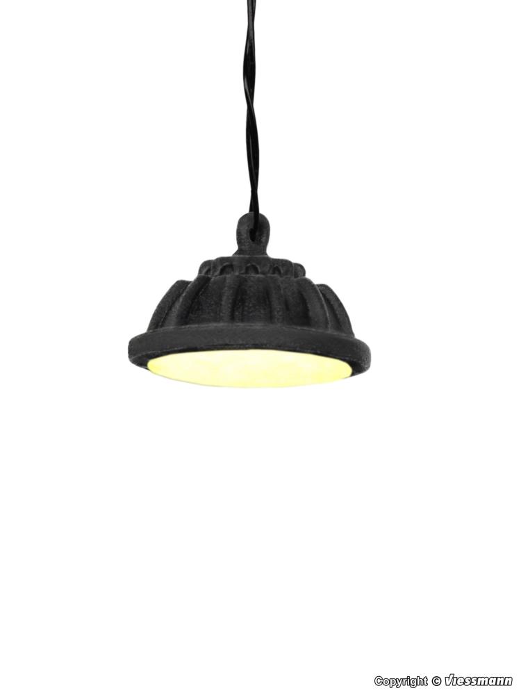 Viessmann 6100 Hängende Industrieleuchte LED modern warmweiß Spur H0