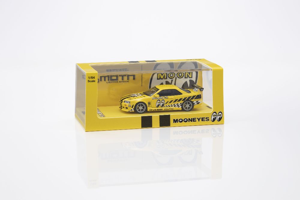 Kyosho 07134LM2 1:64 NISSAN SKYLINE GT-R (R34) MOONEYES 2 WITH LED 2026