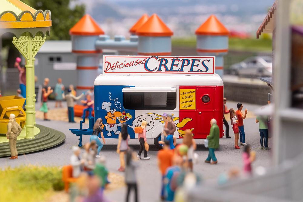 Faller 182301 Verkaufswagen Crêpes 1:87 Spur H0 Fertigmodell NEU