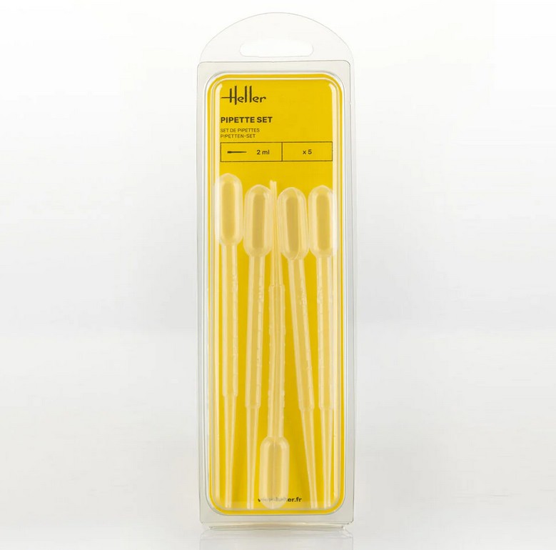 Heller 99016 Pipetten-Set 2 ml (5-teilig) NEU OVP