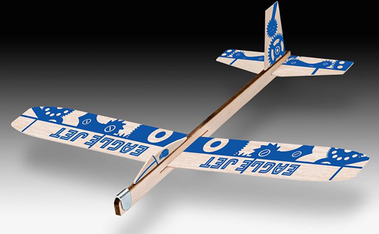 Revell 24328 Flying Action BalsaBird Hand-Launch Glider Blue Bausatz