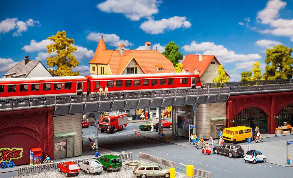 Faller 120581 S-Bahn-Stadtbrücke 1:87 Spur H0 Bausatz Neu OVP