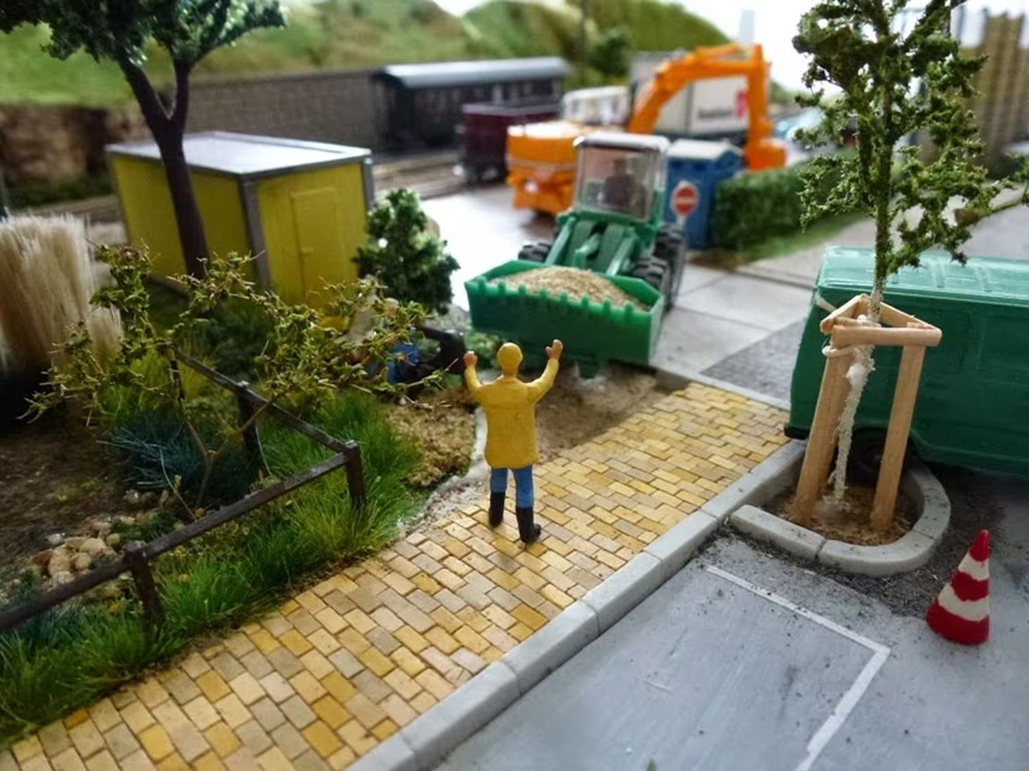 Juweela 28139 Straßen-/Gehweg-Pflaster beige Mix, 5000x (Miniatur)