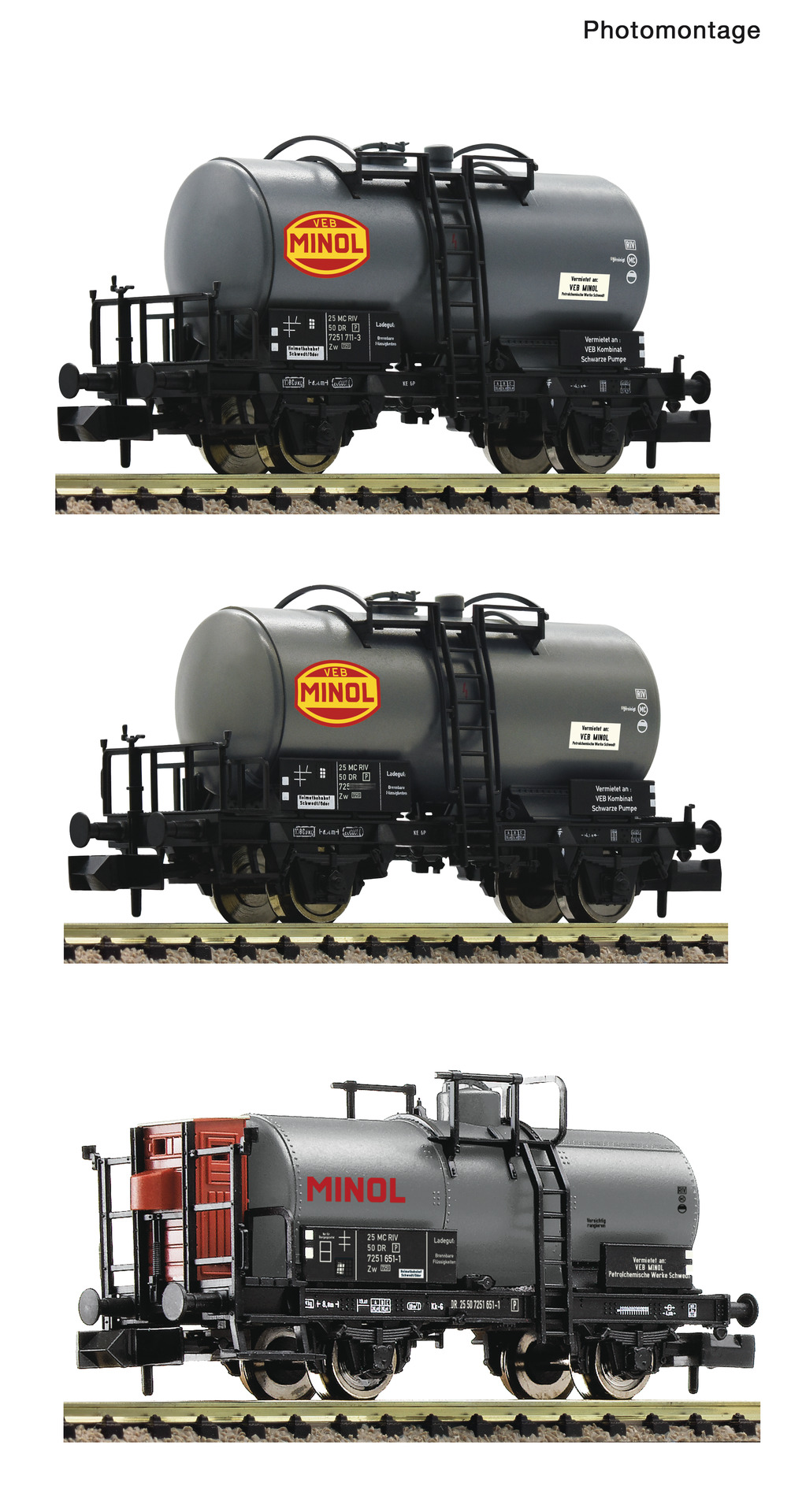 Fleischmann 6660152 3-tlg. Set: Kesselwagen
