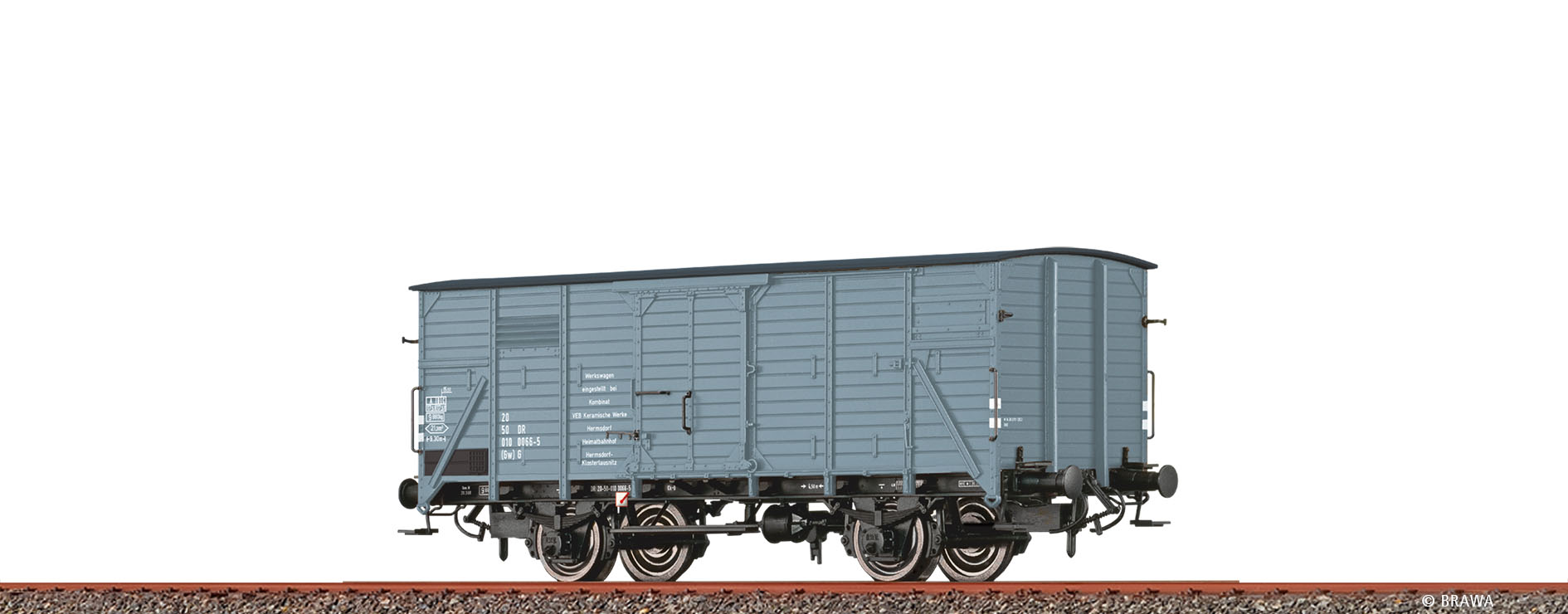 Brawa 51311 H0 Gedeckter Güterwagen (Gw) G "Werkswagen Keramische Werke
