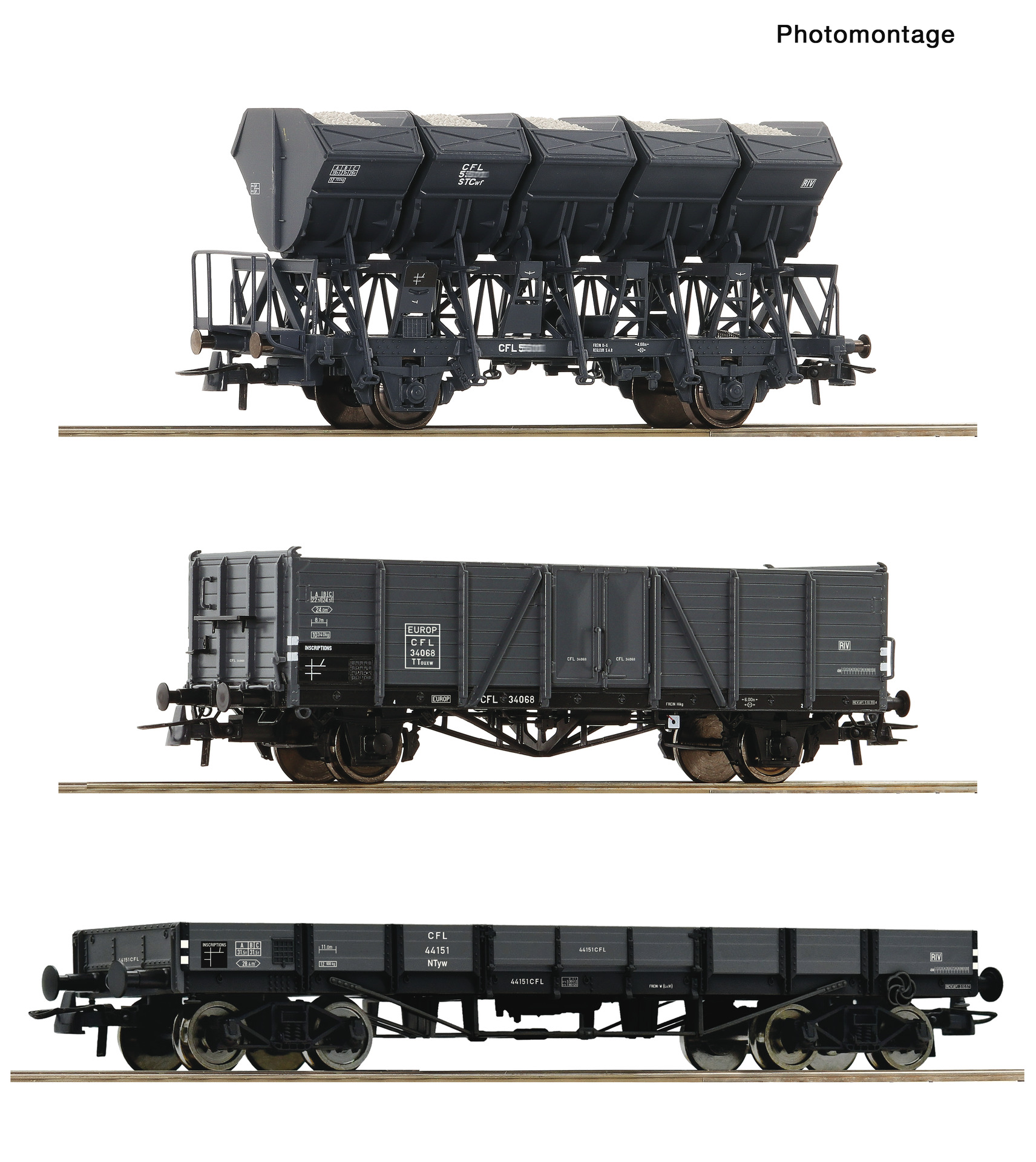 Roco 6600258 3-tlg. Set: Güterzug