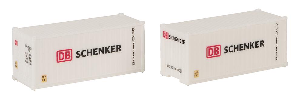 Faller 182053 20' Container DB 2er-Set 1:87 Spur H0 Bausatz Neu