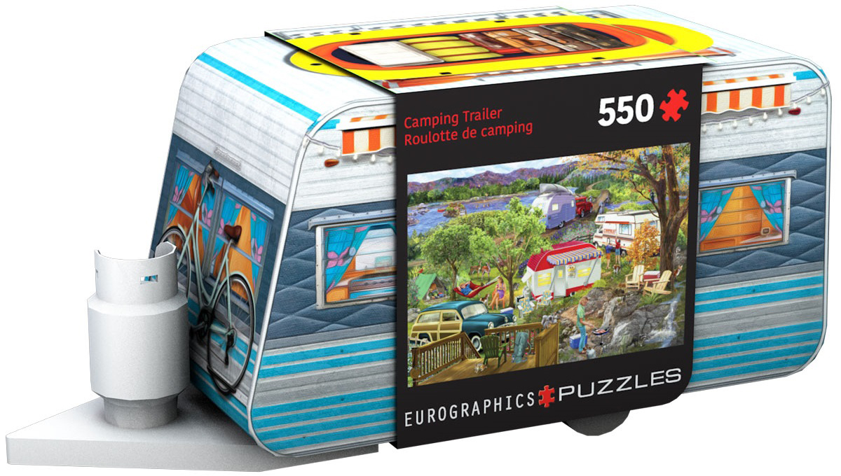 EUROGRAPHICS 8551-5994 Camping-Anhänger-Blechdose 550 Teile Puzzle NEU OVP