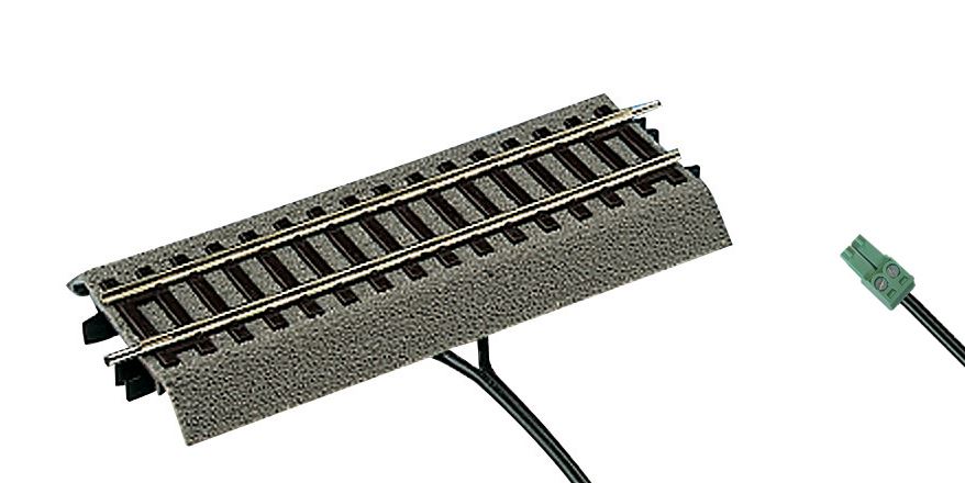 Roco 42517 Digital-Anschlussgleis (G½) 115 mm mit Bettung Spur H0