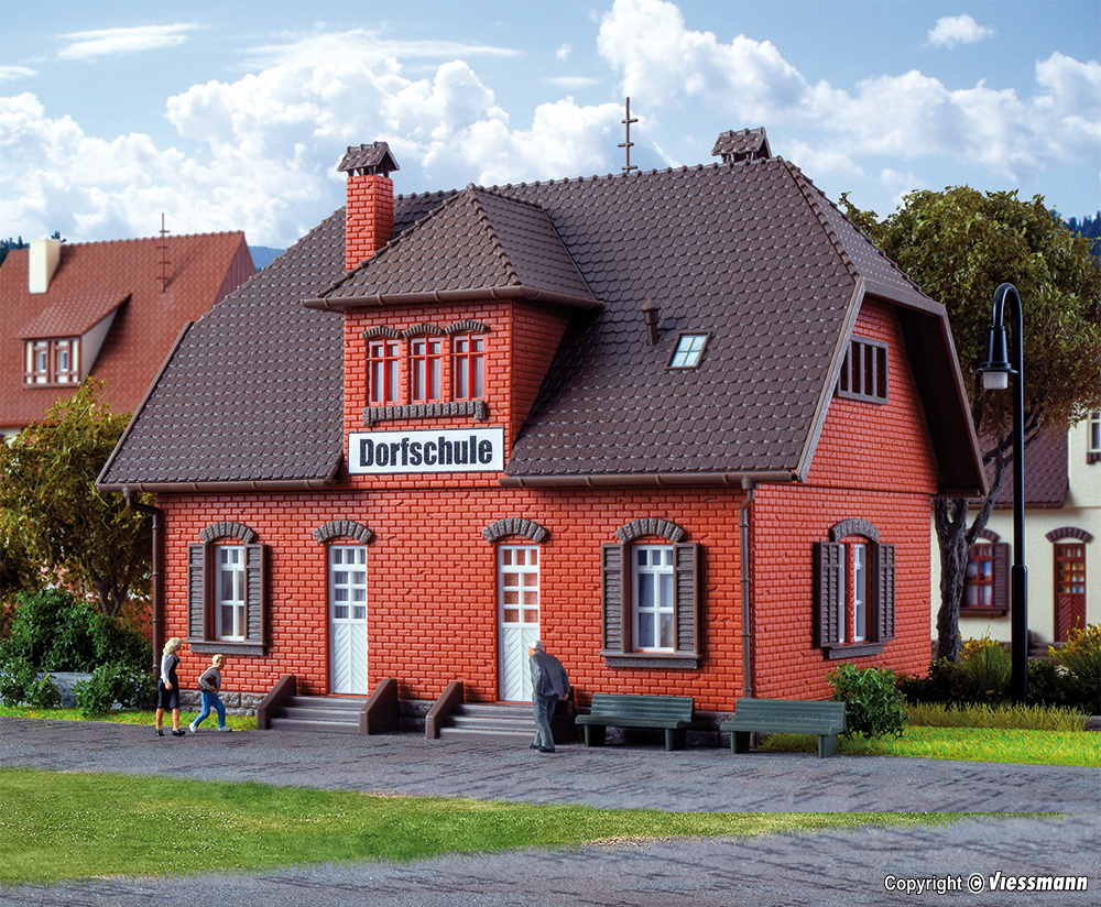 Vollmer 43570 Kleine Dorfschule 1:87 Spur H0 Bausatz Neu OVP